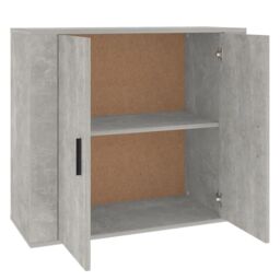 Berkfield Home Sideboard Concrete Grey 80x33x70 cm Engineered Wood - Size: 80 x 33 x 70 cm - thumbnail 4