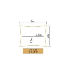 Primrose 5.4m Square Water Resistant Sun Shade Canopy 96.5% UV Block Free Rope in Lime - thumbnail 3
