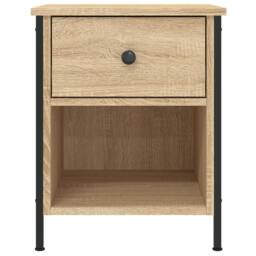 Berkfield Home Durable Bedside Cabinets 2 pcs Sonoma Oak 40x42x50 cm Engineered Wood in Tan - Size: 40 x 42 x 50 cm - thumbnail 7