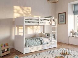 Vente-unique Separable Bunk Beds With Storage - 2 X 90 X 190 Cm - White Pine - Size: Single - thumbnail 3
