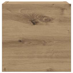 Berkfield Home Wall Mounted TV cabinets 8 pcs Artisan Oak Engineered Wood in Brown - thumbnail 7