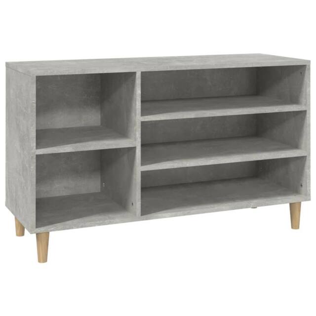 Berkfield Home Shoe Cabinet Concrete Grey 102x36x60 cm Engineered Wood - Size: 102 x 36 x 60 cm - image 1