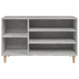 Berkfield Home Shoe Cabinet Concrete Grey 102x36x60 cm Engineered Wood - Size: 102 x 36 x 60 cm - thumbnail 5