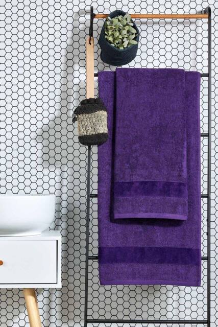 CHRISTY 'Prism' Bold Luxury 100% Turkish Cotton Towels in Purple - image 1