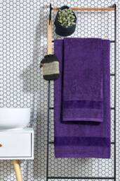 CHRISTY 'Prism' Bold Luxury 100% Turkish Cotton Towels in Purple - thumbnail 1