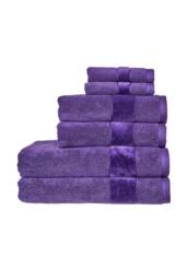 CHRISTY 'Prism' Bold Luxury 100% Turkish Cotton Towels in Purple - thumbnail 2