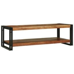 Berkfield Home Coffee Table 120x50x38 cm Solid Wood Acacia in Brown - Size: 120 x 50 x 38 cm - thumbnail 5