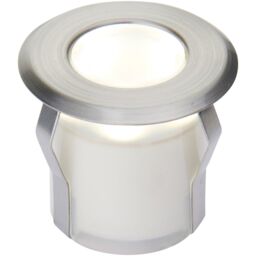 Loops Recessed Decking IP67 Guide Light - 0.8W Cool White LED - Stainless Steel in Metallics