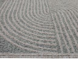 Kukoon Silver Waves Outdoor Garden Patio Rug in Beige - Size: 80 cm x 150 cm - thumbnail 2
