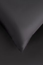 OHS 220 Thread Count Hotel Luxury Premium Quality Cotton Soft Duvet Cover Set in Charcoal - Size: Single - thumbnail 4