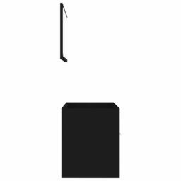 Berkfield Home Durable 2 Piece Bathroom Furniture Set Black Engineered Wood - thumbnail 7