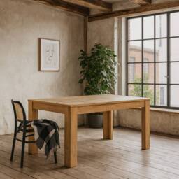 Wyld Haus Larkwood 160 - 200cm Grandson Oak Extending Dining Table in Natural