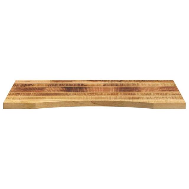 Berkfield Home Beautiful Desk Top with Curve 80x50x2.5 cm Solid Wood Rough Mango in Brown - image 1