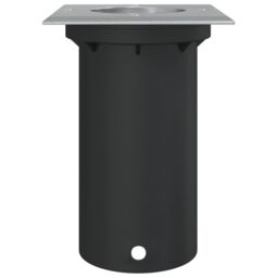 Berkfield Home Outdoor Ground Light Square Black 10.5x10.5cm Die-cast Aluminium - Size: 10.5x10.5 cm - thumbnail 4