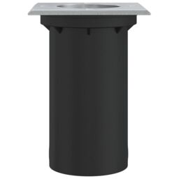 Berkfield Home Outdoor Ground Light Square Black 10.5x10.5cm Die-cast Aluminium - Size: 10.5x10.5 cm - thumbnail 5