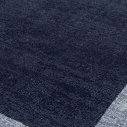 The Rug Shop UK Blue Handmade Easy to clean Plain Border Area Rug - Size: 200 cm x 290 cm - thumbnail 5