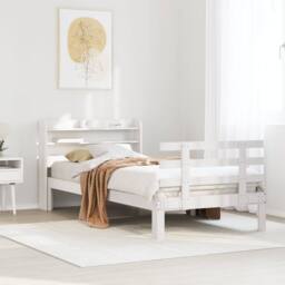 Berkfield Home Bed Frame with Headboard without Mattress White 90x200 cm - thumbnail 2