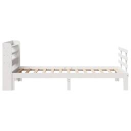 Berkfield Home Bed Frame with Headboard without Mattress White 90x200 cm - thumbnail 7