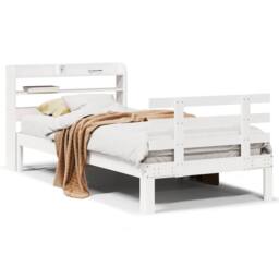 Berkfield Home Bed Frame with Headboard without Mattress White 90x200 cm