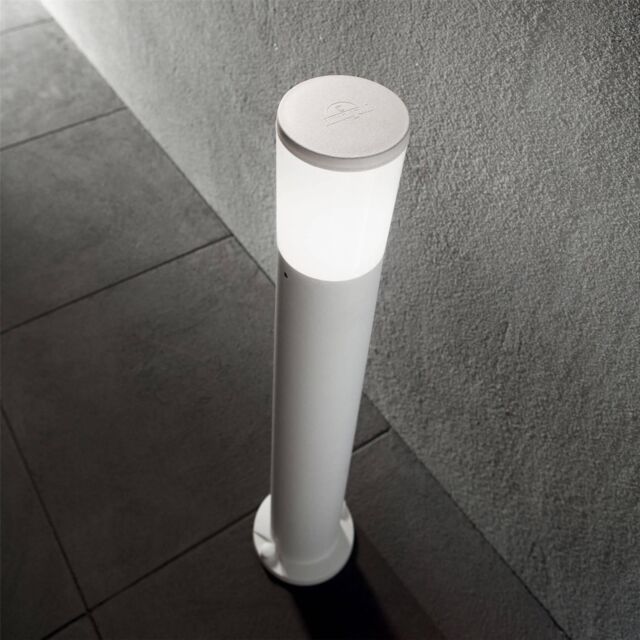 Netlighting Amelia 1 Light Outdoor Bollard Light White IP55 E27 - image 1