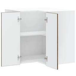 "Berkfield Home Kitchen Wall Corner Cabinet ""Porto"" Smoked Oak Engineered Wood in Brown" - thumbnail 5