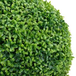 Berkfield Home Artificial Boxwood Plant with Pot Ball Shaped Green 71 cm - thumbnail 1