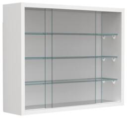 VCM Hanging display cabinet Wall display case glass Drivalo S in White - thumbnail 2