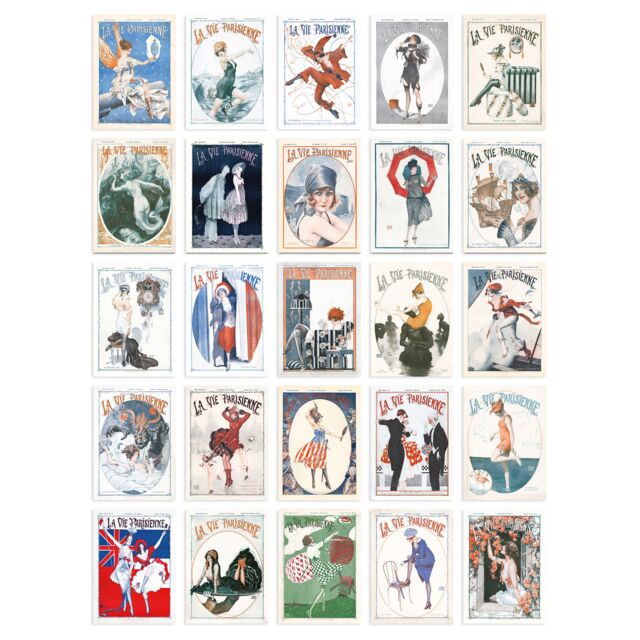 "Artery8 Wall Art Print 50 Pcs French Music Theatre Arts Aesthetic Collage Kit La Vie Parisienne s A6 Set Pack 15x10 cm (6x4"") Room Decor Poster" - image 1