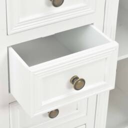 Berkfield Home Sideboard White 70x28x70 cm Solid Pine Wood - Size: 70 x 28 x 70 cm - thumbnail 8
