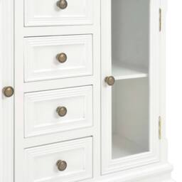 Berkfield Home Sideboard White 70x28x70 cm Solid Pine Wood - Size: 70 x 28 x 70 cm - thumbnail 7