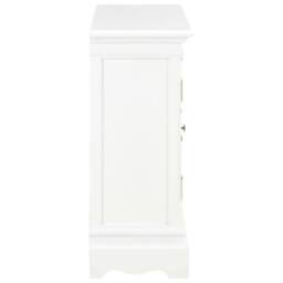 Berkfield Home Sideboard White 70x28x70 cm Solid Pine Wood - Size: 70 x 28 x 70 cm - thumbnail 4