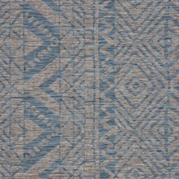 Kukoon Blue Striped Outdoor, Garden & Patio Area Rug - Size: 60 cm x 240 cm - thumbnail 2