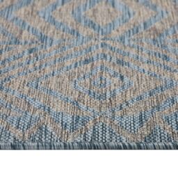 Kukoon Blue Striped Outdoor, Garden & Patio Area Rug - Size: 60 cm x 240 cm - thumbnail 3