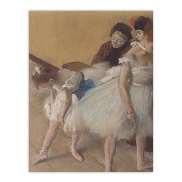 "Artery8 Ballerina Dance Examination Edgar Degas Vintage Wall Art Print Poster in Beige - Size: W18"" x H24""" - image 1