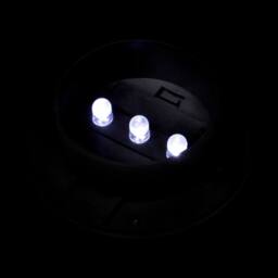 Berkfield Home Outdoor Solar Lamp Set 6 pcs Fence Light Gutter Light Black - thumbnail 7