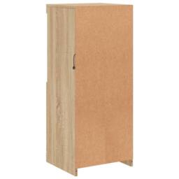 Berkfield Home Sideboard with LED Lights Sonoma Oak 41x37x100 cm in Tan - Size: 41 x 37 x 100 cm - thumbnail 9