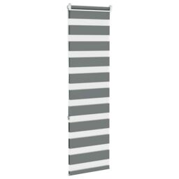 Berkfield Home Zebra Blind Dark Grey 40x150 cm Fabric Width 35.9 cm Polyester - thumbnail 4