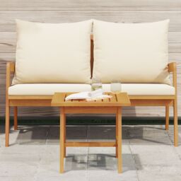 Berkfield Home Side Table 45x45x40 cm Solid Wood Acacia in Brown - Size: 45 x 45 x 40 cm - thumbnail 4