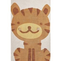 Wyld and Coco Tiger Print Kids Rug Multicolour 80 x 150 cm Low-Pile - Size: 80 cm x 150 cm - thumbnail 2
