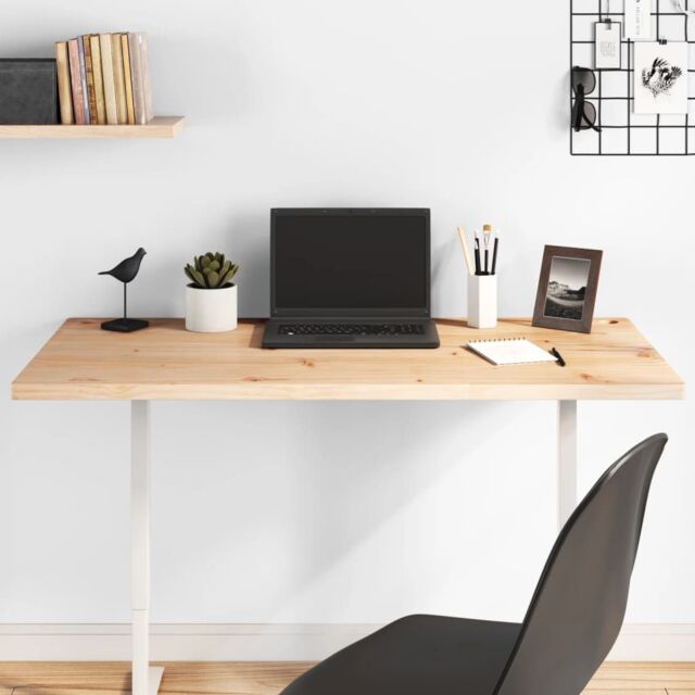 Berkfield Home Desk Top 110x55x2.5 cm Solid Wood Pine in Brown - image 1