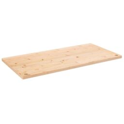 Berkfield Home Desk Top 110x55x2.5 cm Solid Wood Pine in Brown - thumbnail 2