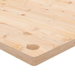 Berkfield Home Desk Top 110x55x2.5 cm Solid Wood Pine in Brown - thumbnail 5