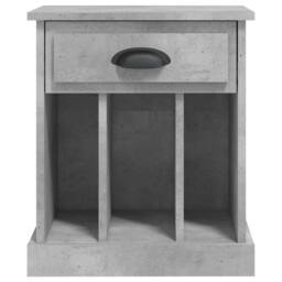 Berkfield Home Bedside Cabinet Concrete Grey 43x36x50 cm - Size: 43 x 36 x 50 cm - thumbnail 7