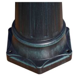 Berkfield Home Garden Light Post 3-arms 215 cm Dark Green/Black Aluminium in Green - thumbnail 7