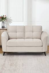 More4Homes Solna 2 Seater Scandi Style Fabric Living Room Sofa in Beige - thumbnail 7