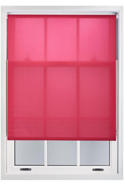 Furnished Fuchsia Pink Daylight Roller Blinds - Trimmable Window Shade - Size: 140 cm width x 210 cm drop - image 1