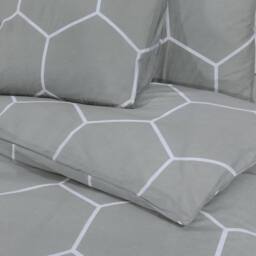 Berkfield Home Duvet Cover Set Grey 140x200 cm Cotton - thumbnail 5