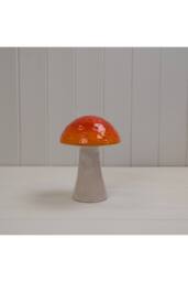 KDMD Orange & Grey Statement Ceramic Mushroom - thumbnail 2