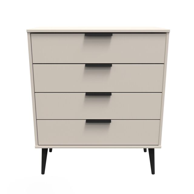 Ready Assembled 2 U Fuji 4 Drawer Chest (Ready Assembled) in Taupe - image 1