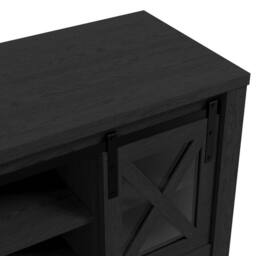 Lemon Pavilion Furniture Clover Media Unit - L39 x W119 x H55 cm - Black - Flat Pack - Size: 1 Pack - thumbnail 6
